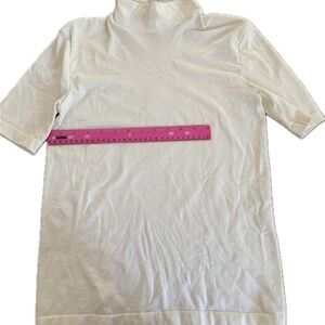 Medium Wolford Cream Blouse with High Neckline (5)